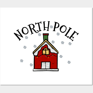 Santa's House in North Pole Posters and Art